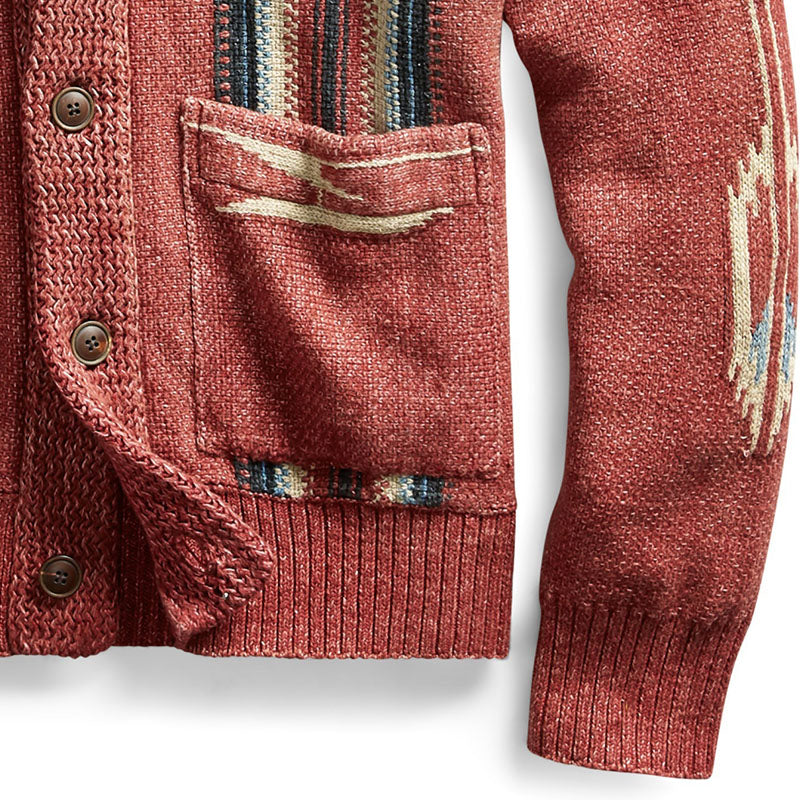 Gilet vintage à col châle | Look rétro confortable