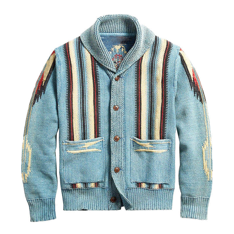 Gilet vintage à col châle | Look rétro confortable