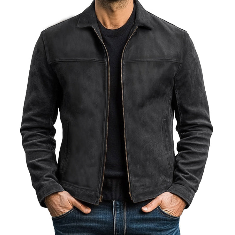Veste zippée en cuir | Élégance intemporelle