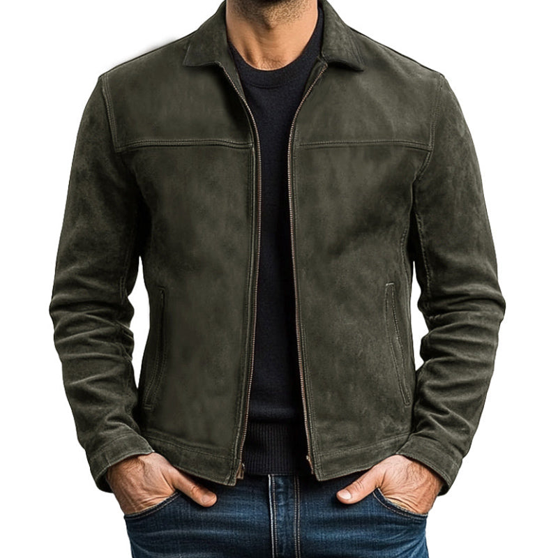 Veste zippée en cuir | Élégance intemporelle