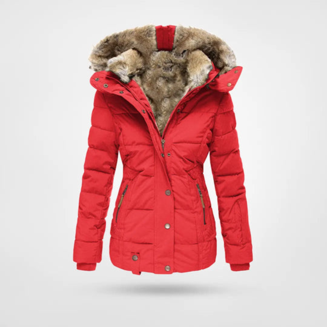Adelina | Parka Hivernale Doublée en Fourrure pour Femme