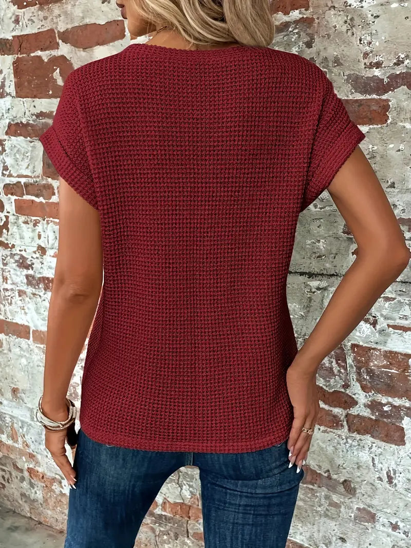 Haut Décontracté en Tricot Pour Femmes | Doux