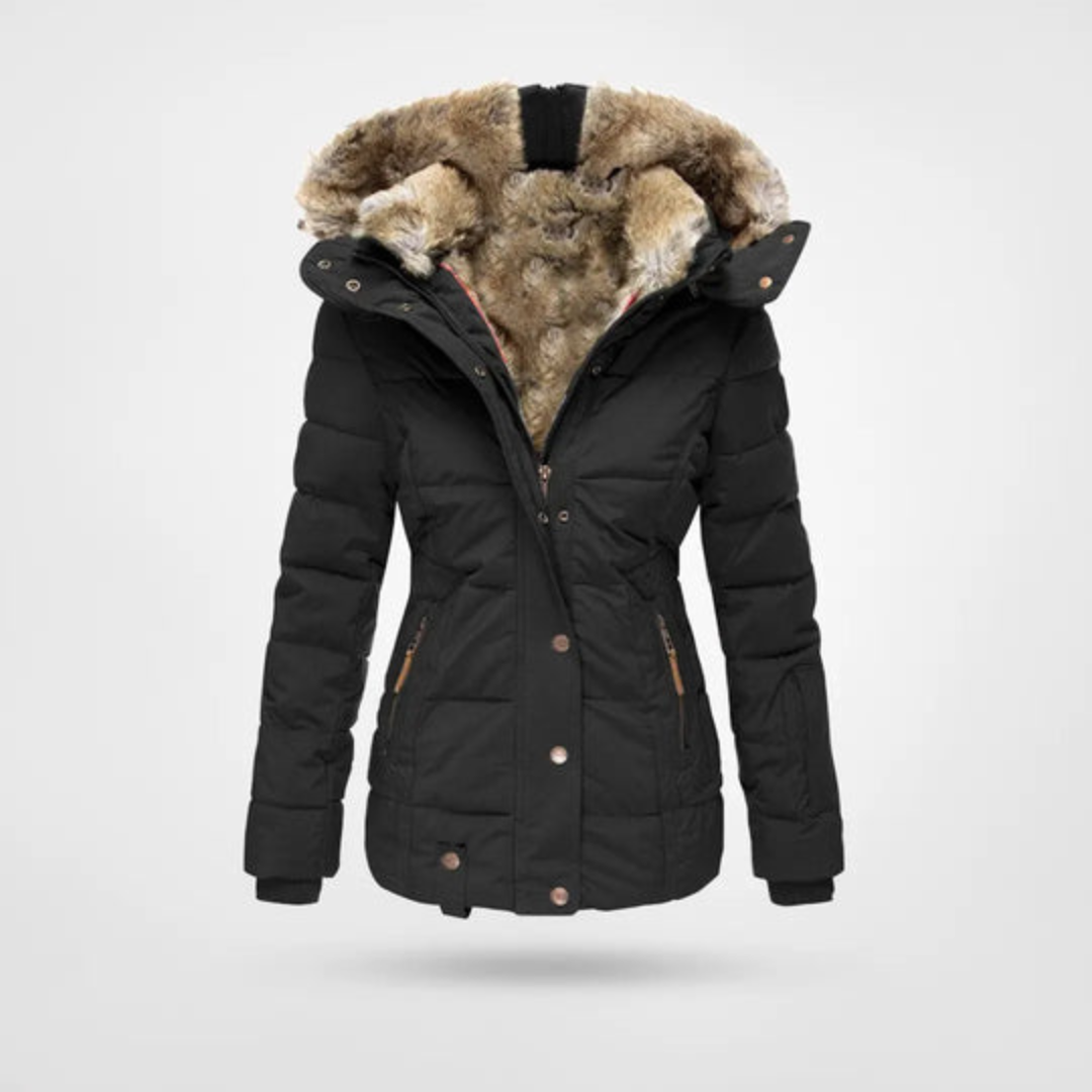 Adelina | Parka Hivernale Doublée en Fourrure pour Femme