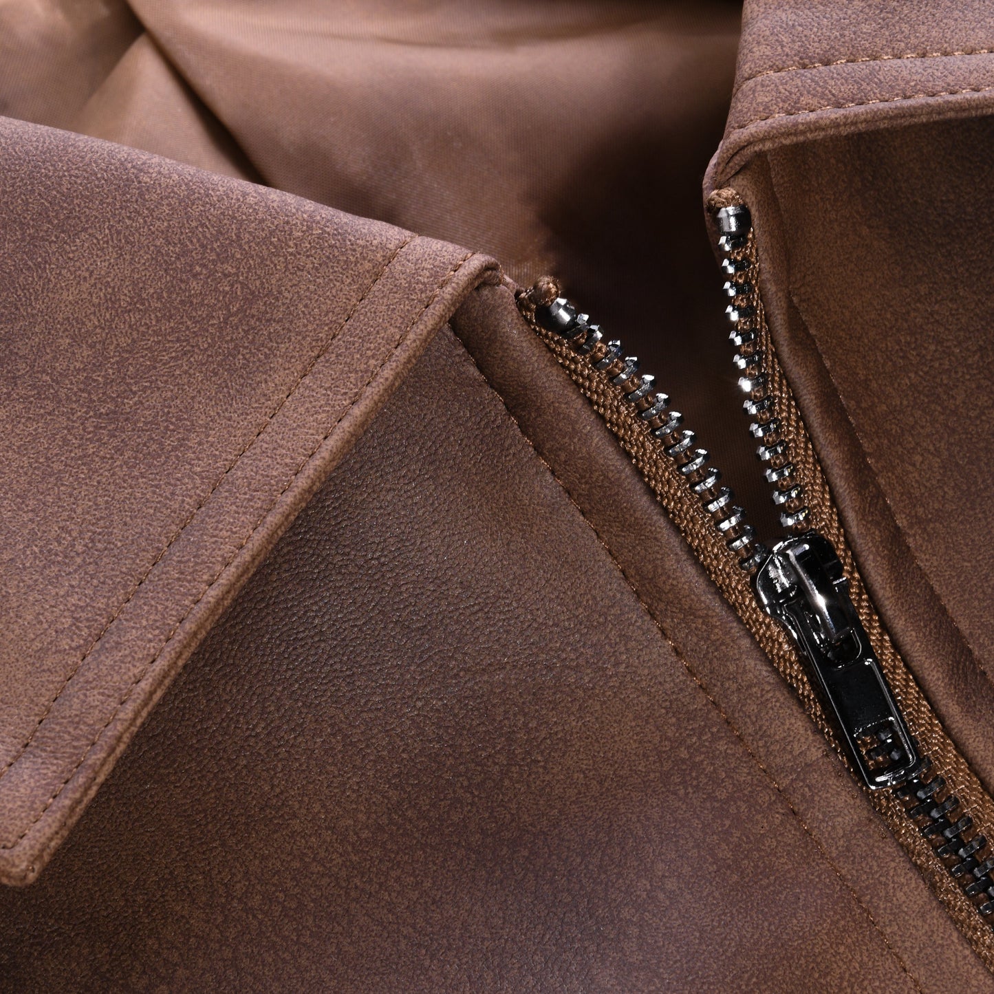 Veste zippée en cuir | Élégance intemporelle