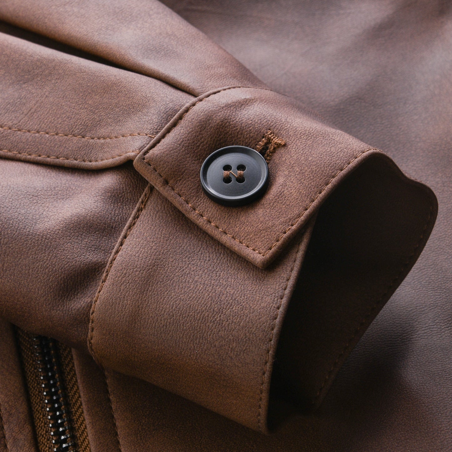 Veste zippée en cuir | Élégance intemporelle