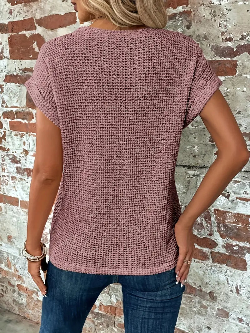 Haut Décontracté en Tricot Pour Femmes | Doux