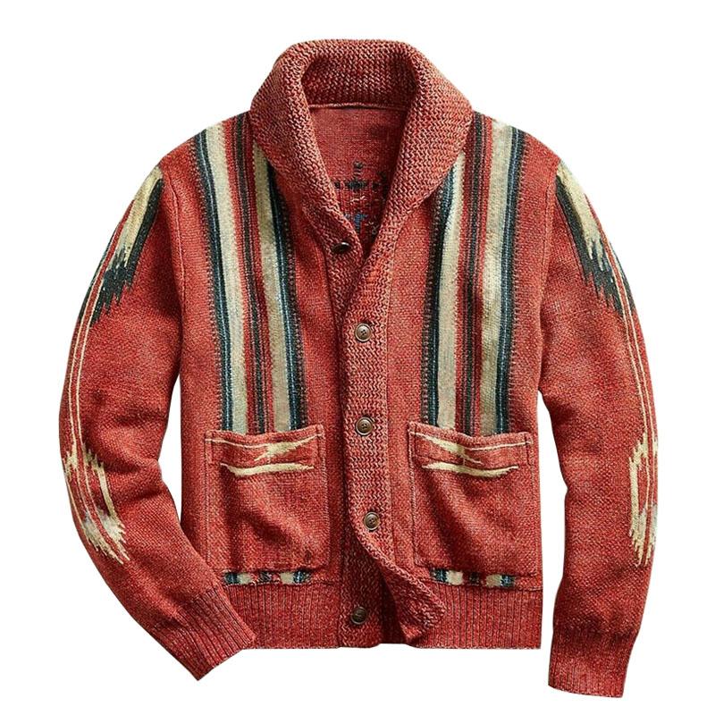 Gilet vintage à col châle | Look rétro confortable