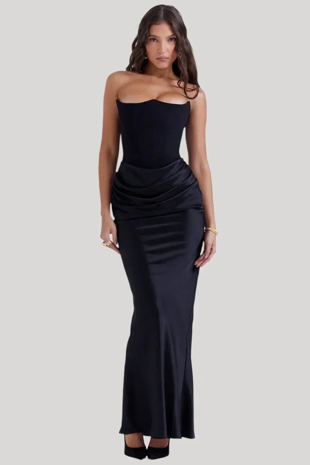 Robe Maxi Sans Bretelles Pour Femmes | Flatteuse