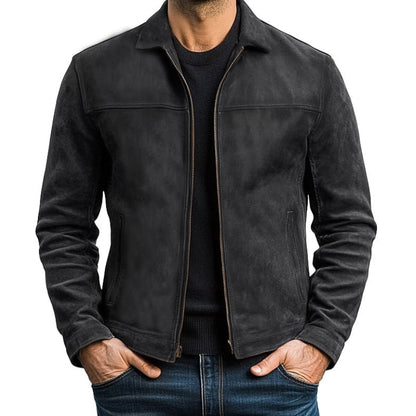 Veste zippée en cuir | Élégance intemporelle