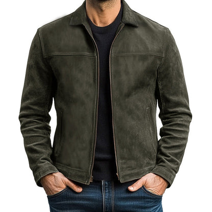 Veste zippée en cuir | Élégance intemporelle