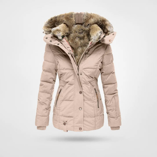 Adelina | Parka Hivernale Doublée en Fourrure pour Femme