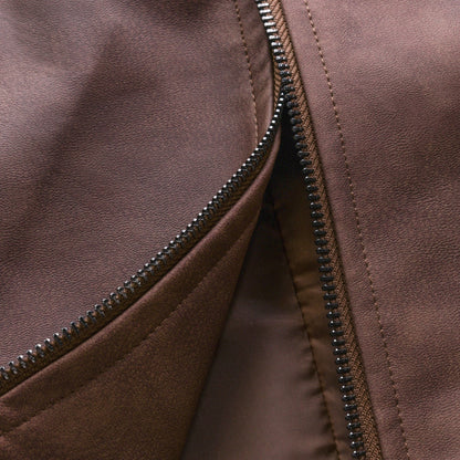 Veste zippée en cuir | Élégance intemporelle