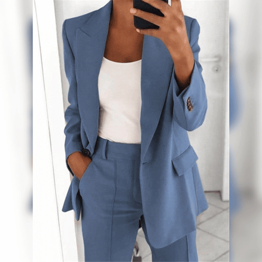 Blazer femme avec pantalon assorti | Élégance professionnelle