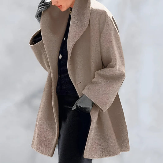Manteau ample pour femme | Élégance minimaliste hivernale