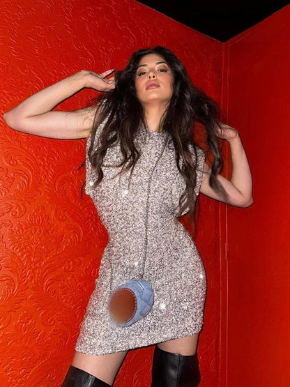 Mini Robe À Paillettes Pour Femmes | Glamour Et Tendance