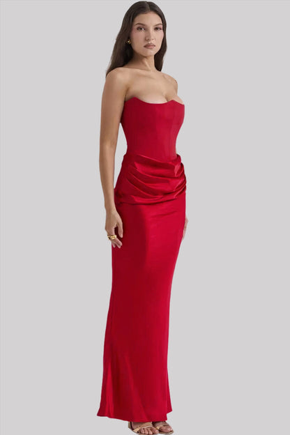 Robe Maxi Sans Bretelles Pour Femmes | Flatteuse