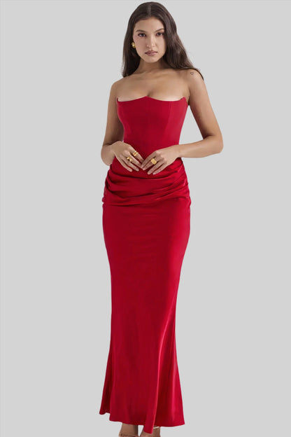 Robe Maxi Sans Bretelles Pour Femmes | Flatteuse