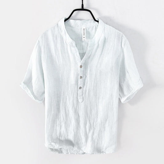 Chemise légère col mao | Parfaite pour l’été