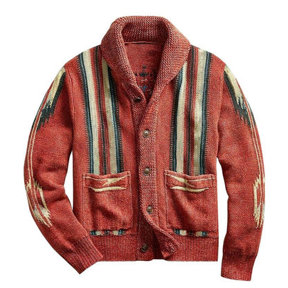 Gilet vintage à col châle | Look rétro confortable