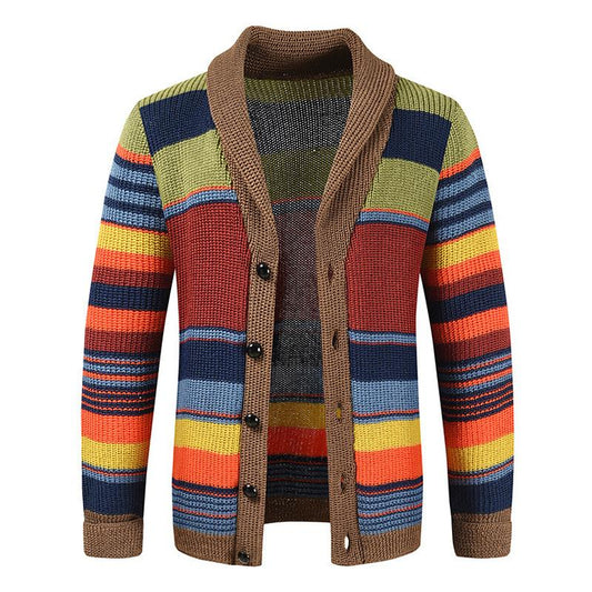 Gilet coloré à col châle | Style décontracté automnal