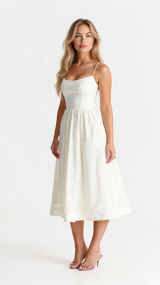 Robe midi femme | Élégance légère d'été
