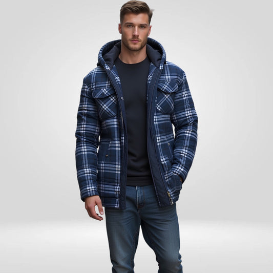 Veste matelassée à carreaux | Chaud pour l’hiver